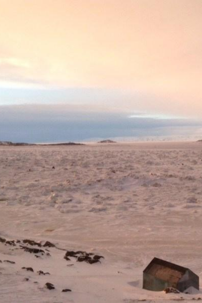 Pink morning in Iqaluit